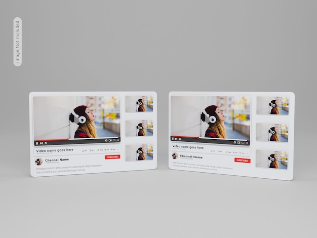 Youtube-Player 3D-Modell