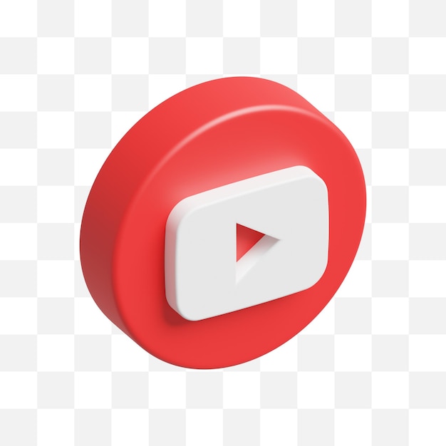 Youtube-Social-Media-Symbol 3d