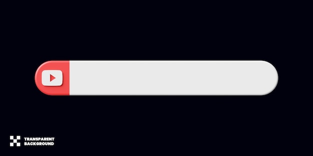 PSD youtube social media vorlagendesign im unteren drittel in 3d-rendering