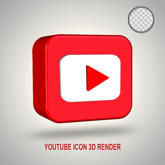 Youtube-symbol 3d-rendering