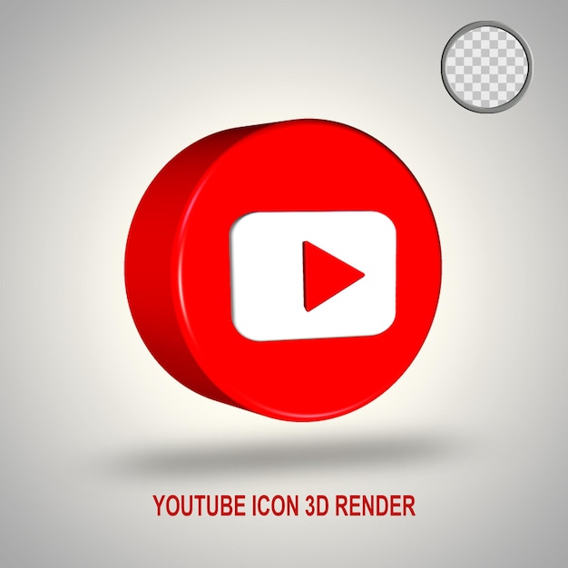 Youtube-symbol 3d-rendering