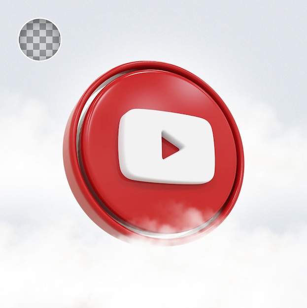 PSD youtube-symbol 3d