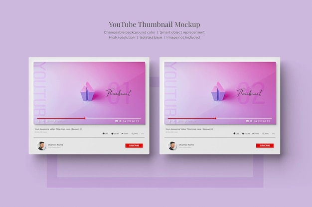 YouTube-Thumbnail 3D-Modell