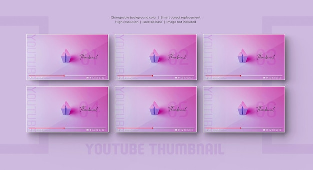 YouTube-Thumbnail 3D-Modell