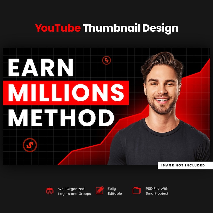 PSD youtube thumbnail design template thumbnail di youtube