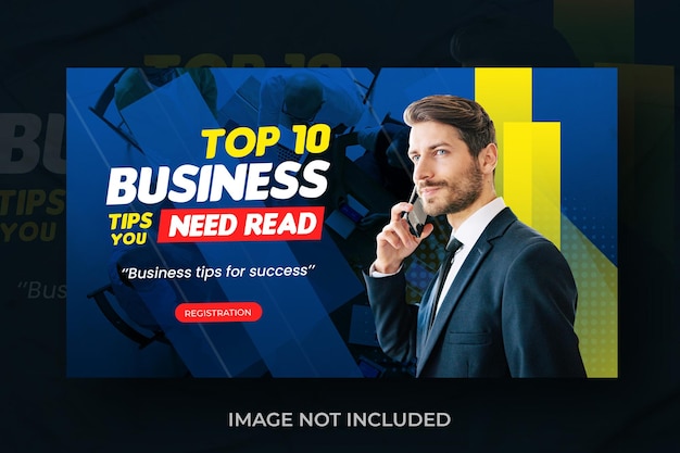 YouTube-Thumbnail-Designvorlage für Unternehmen