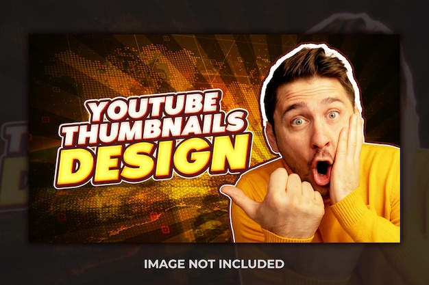 Youtube video thumbnail or web banner template design