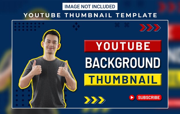 youtube video thumbnail template for all type of video fully editable psd file