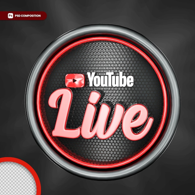 Youtuber live streaming isolado