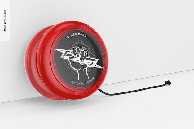 Yoyo Toy Mockup, gelehnt