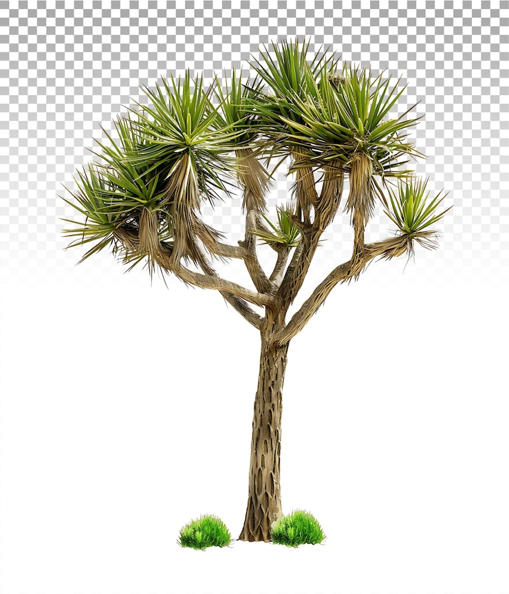 PSD yucca brevifolia con fondo claro