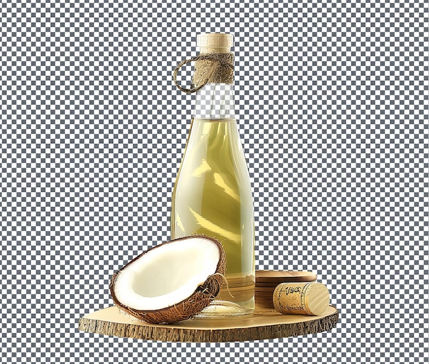 Yummy and Delicious Palm wine isolated on transparent background