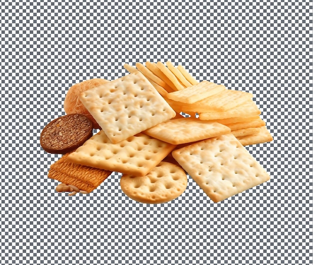 Yummy and delicious Rice Crackers isolated on transparent background