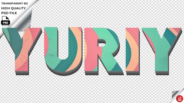 PSD yuriy typographie gradient turquoise retro text textur psd durchsichtig