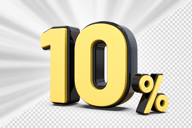 Zahlen 10 Prozent Rabatt