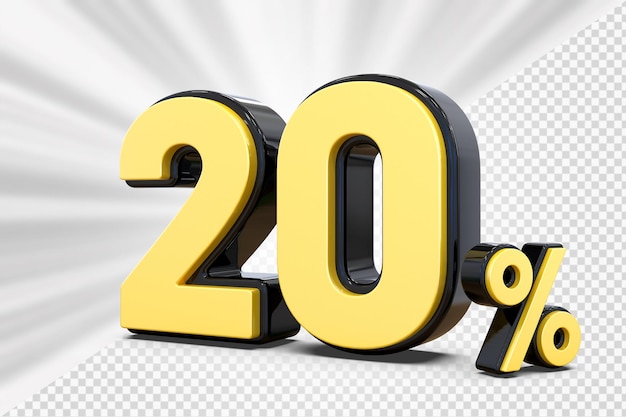 Zahlen 20 Prozent Rabatt