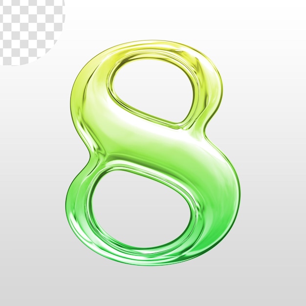 Zahlenjubiläum 3D-Rendering