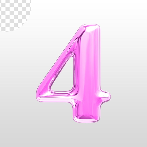 Zahlenjubiläum 3D-Rendering