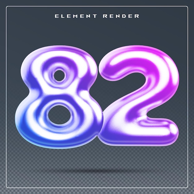 Zahlgradient 3D-Rendering