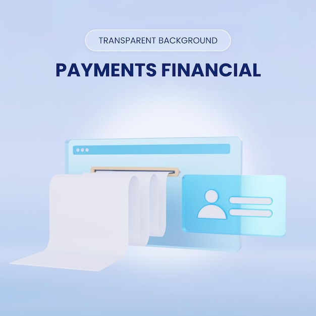 PSD zahlungen finanzielle 3d-rendering-illustration