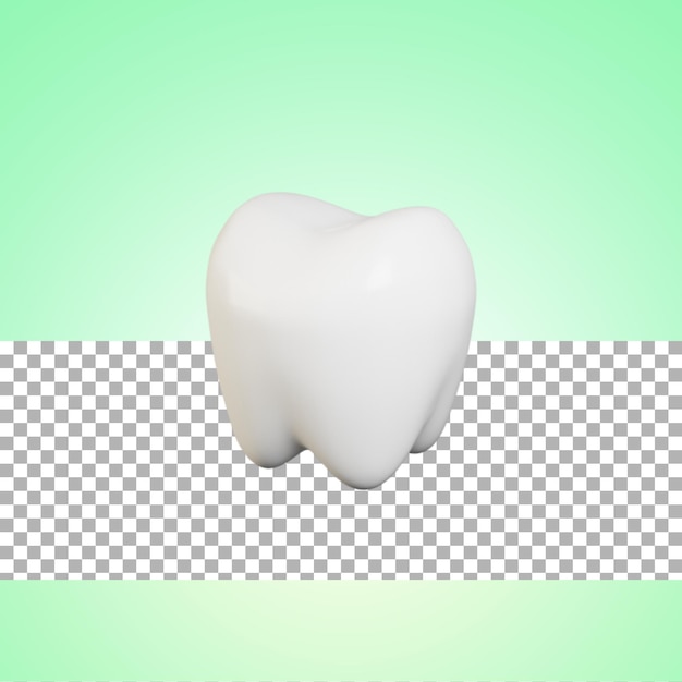 Zahnarzttag ein Zahn 3D-Rendering
