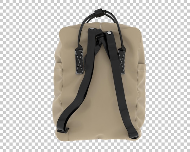 Zaino isolato su sfondo trasparente illustrazione rendering 3d