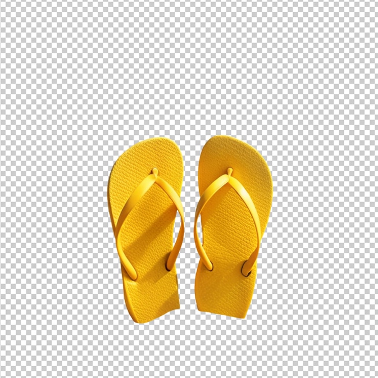 PSD zapatillas amarillas en la playa de arena