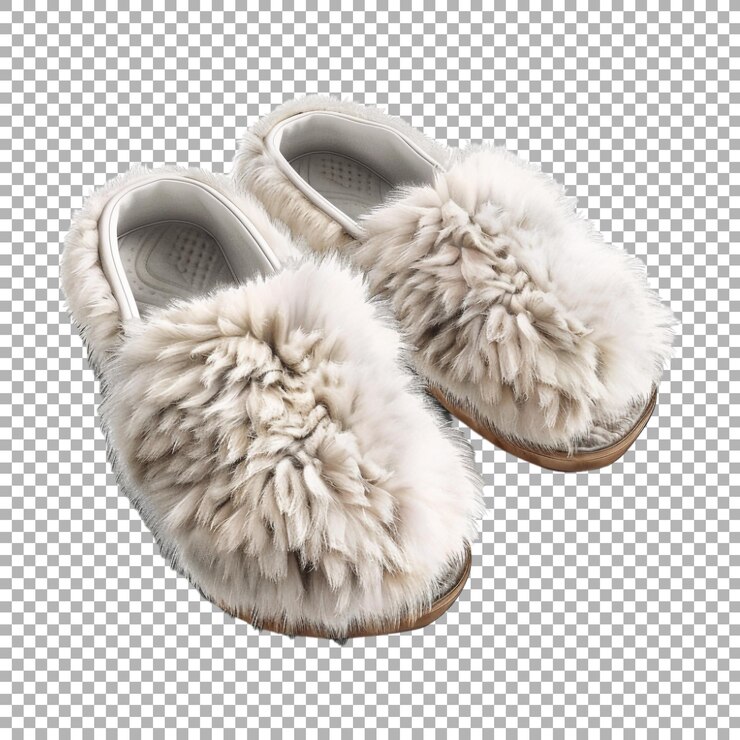 PSD zapatillas esponjosas en un fondo transparente generadas por ai