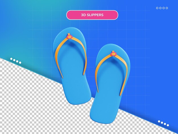 Zapatillas icono 3d