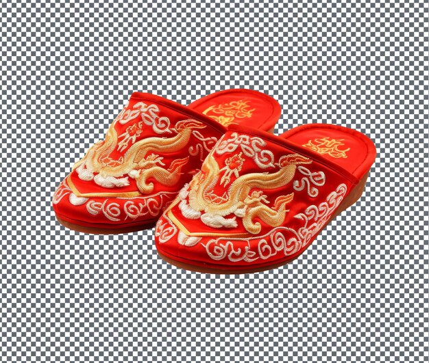 PSD zapatillas tradicionales chinas aisladas sobre un fondo transparente