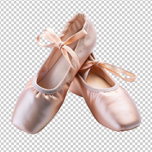 PSD zapatos de ballet de bailarines en un fondo transparente