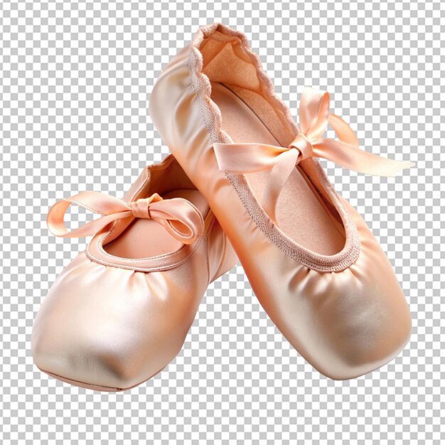 PSD zapatos de ballet de bailarines en un fondo transparente