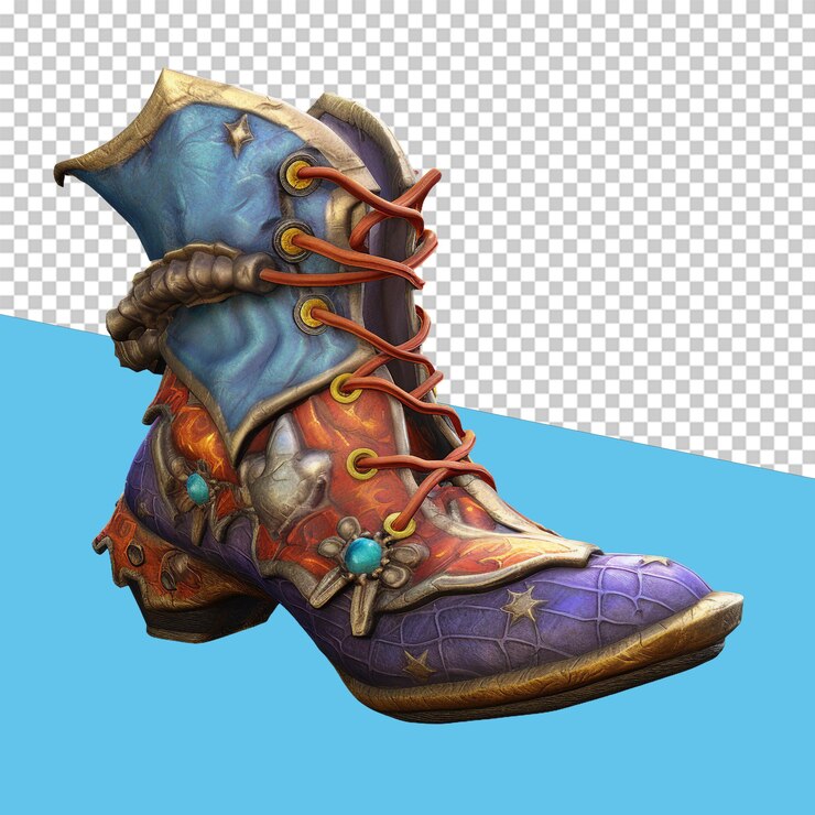 PSD zapatos de bufones objeto aislado fondo transparente
