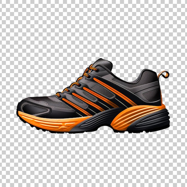 PSD zapatos para correr o zapatillas de deporte sobre un fondo transparente