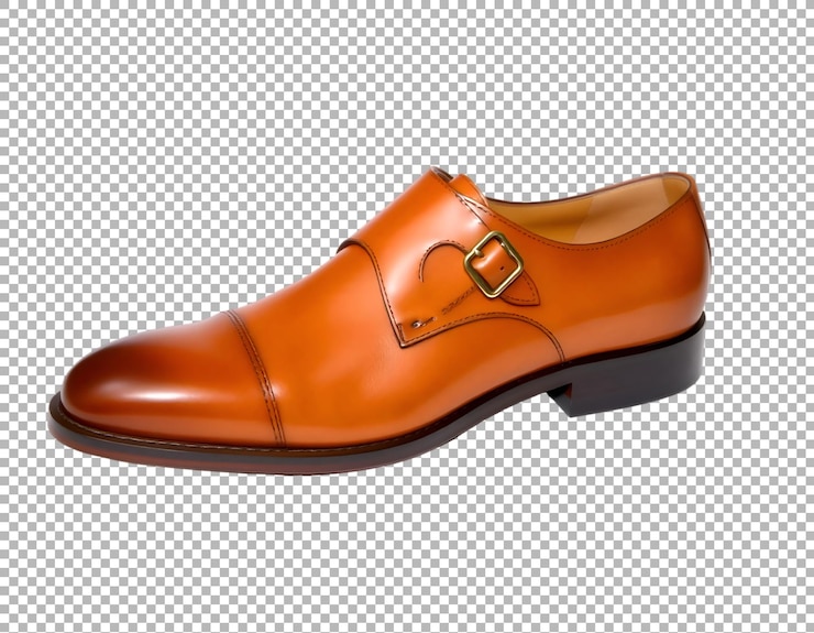 PSD zapatos de cuero marrón para hombres