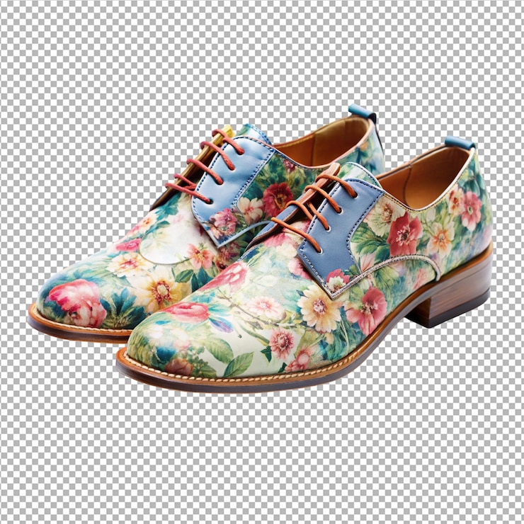 PSD zapatos de moda en un fondo transparente