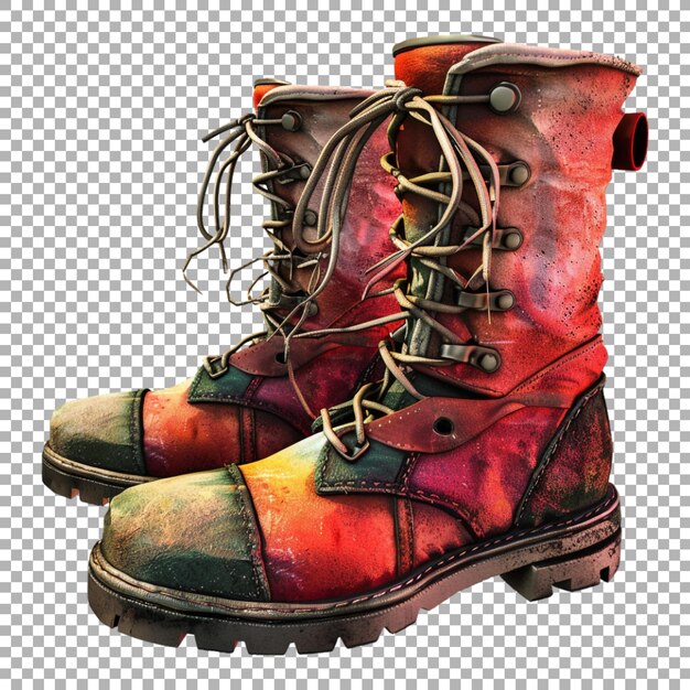 Zapatos de moda largos para mujeres en un fondo transparente generados por Ai