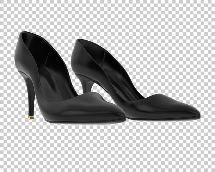 PSD zapatos de mujer sobre fondo transparente ilustración de renderizado 3d