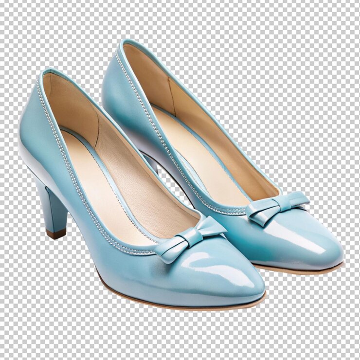 PSD zapatos para mujeres sobre un fondo transparente