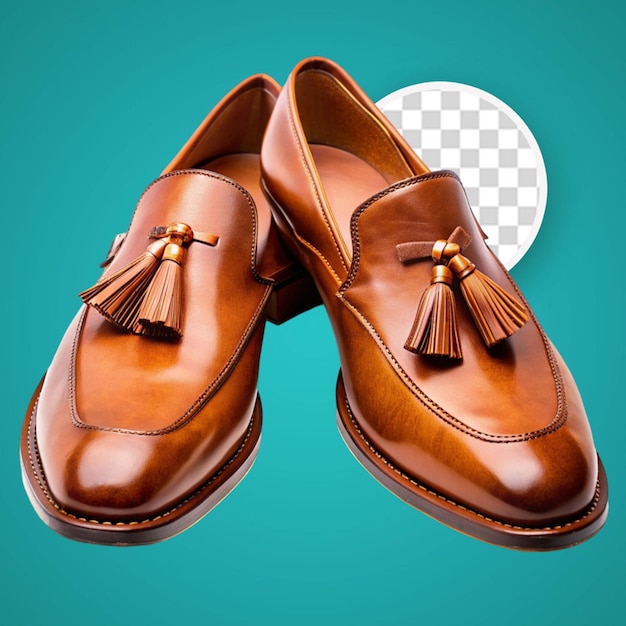 PSD zapatos de piel marrón en zapatos de hombre de moda