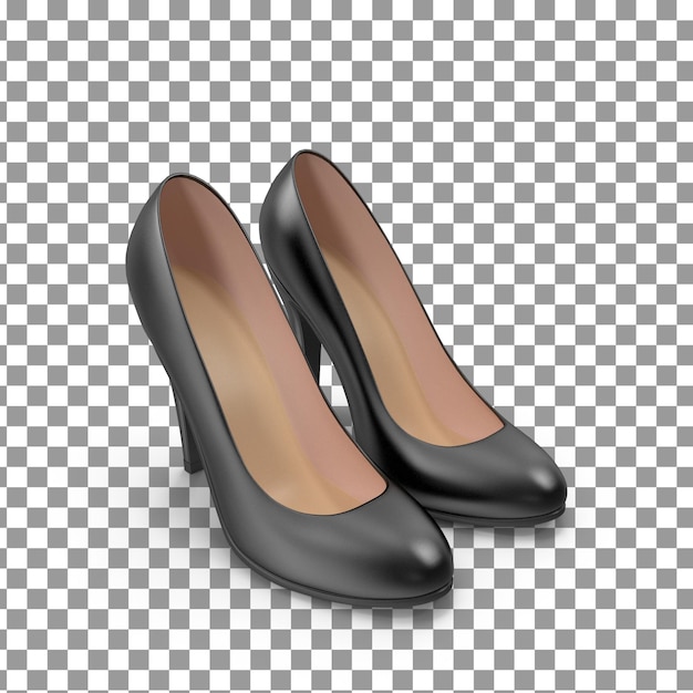 Zapatos PSD 3D sobre fondo aislado y transparente