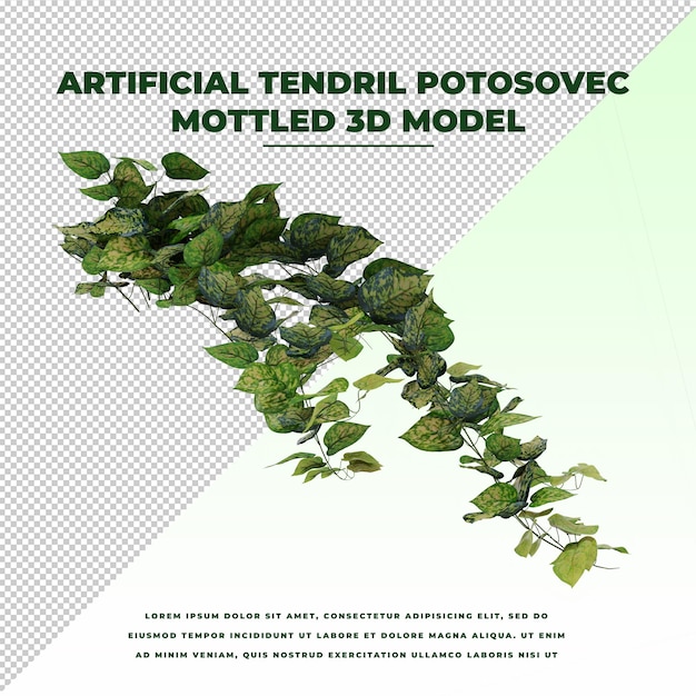 Zarcillo artificial Potosovec moteado