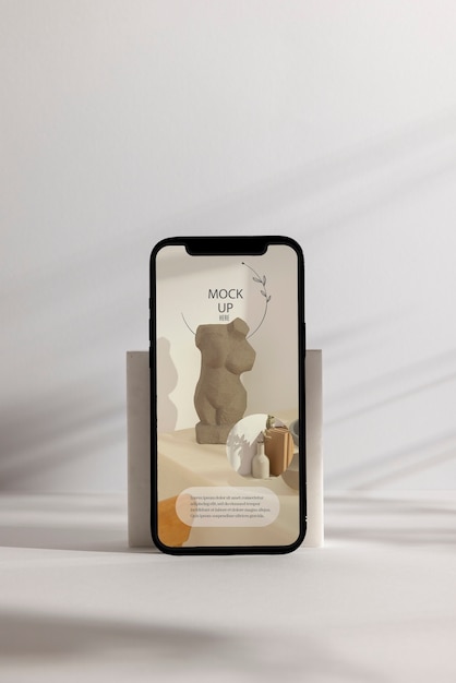 Zátiší technologického zařízení s minimálním displejem mockup