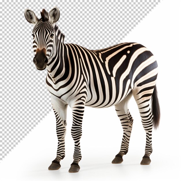 PSD zebra africana aislada