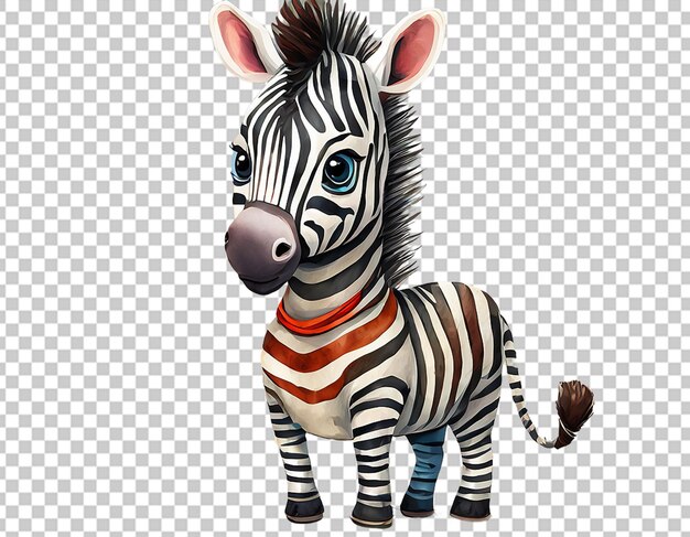 Zebra bonita em 3d