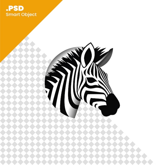 Zebra-kopf-logo-vorlage zebra-kopf-vektor-icon-design psd-vorlage