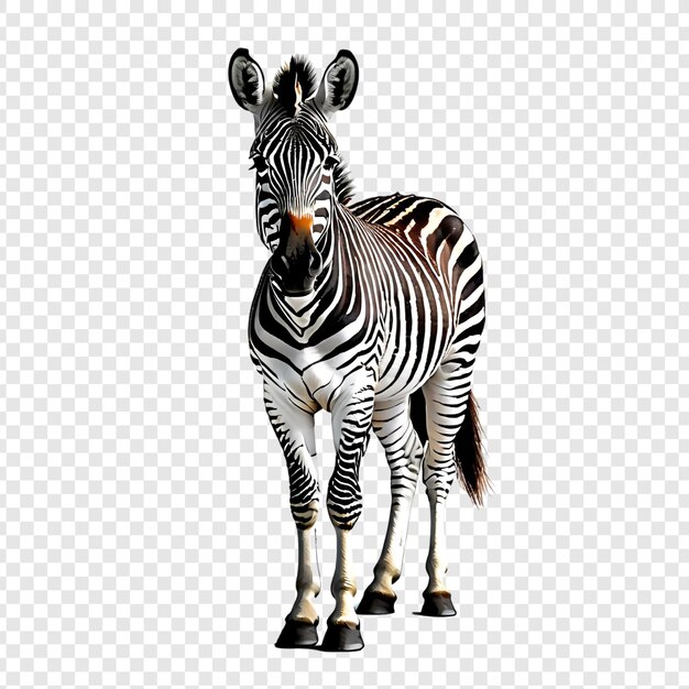 PSD zebra png isolado em fundo transparente