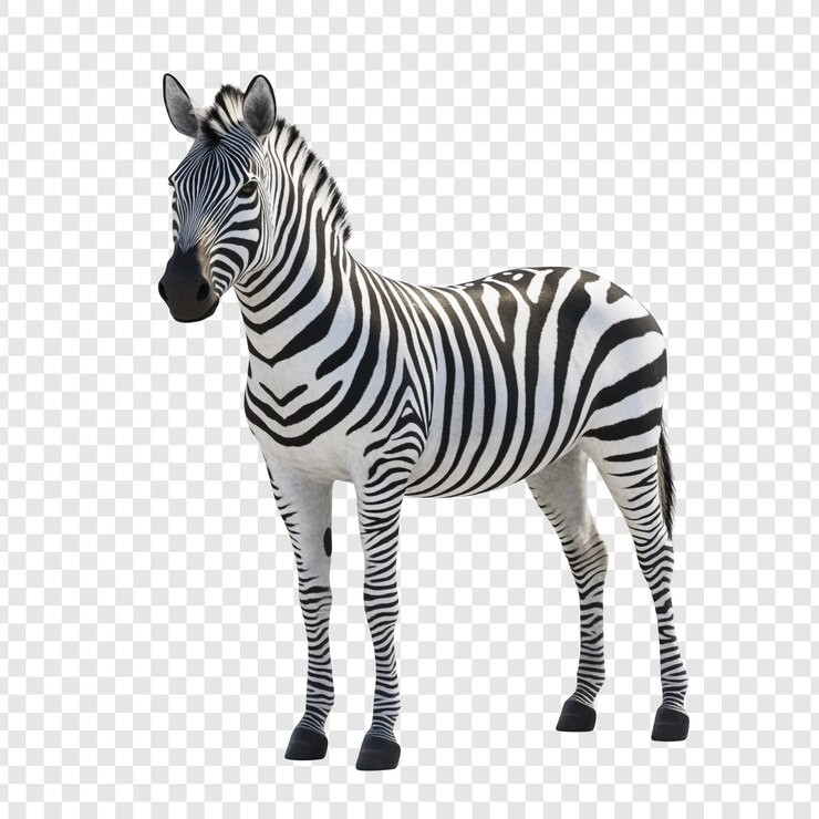 PSD zebra steht isoliert