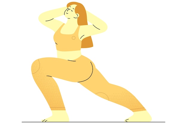 Zeichnung der Yoga-Pose