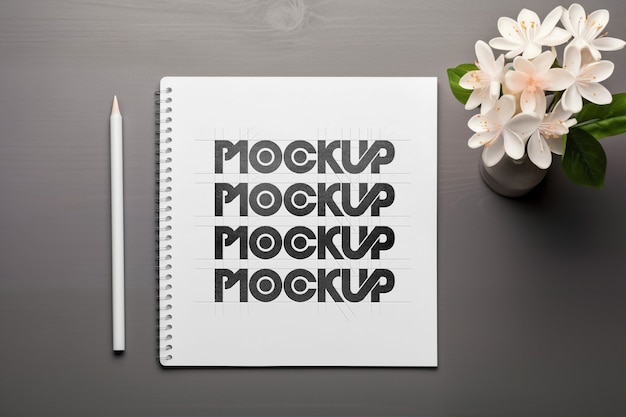 Zeichnung von logo-mockup-design